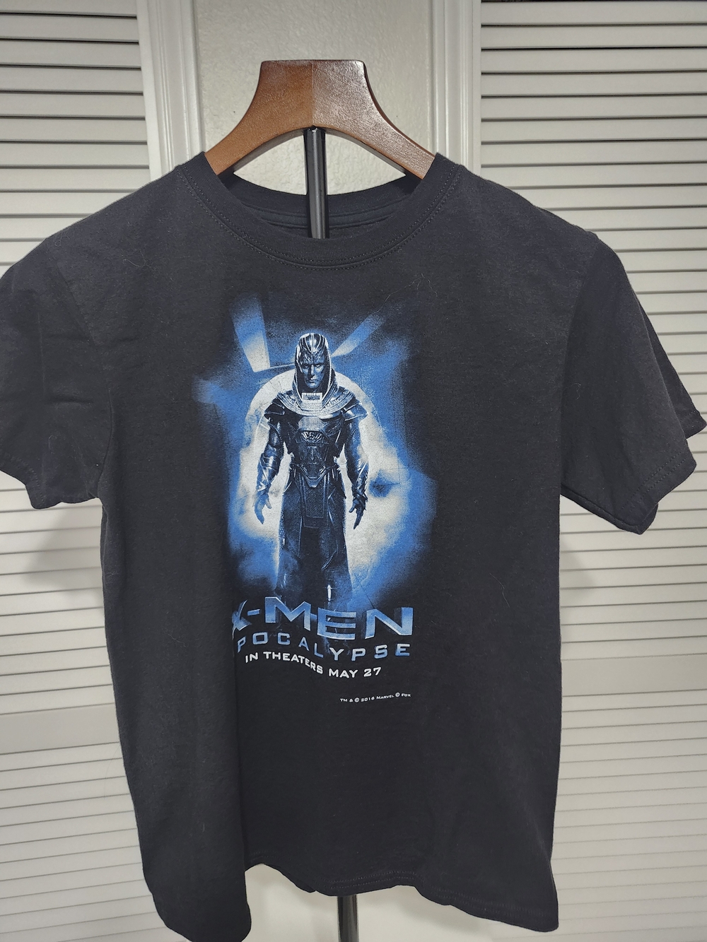 X-Men Apocalypse Graphic Tee - Black with Blue Print